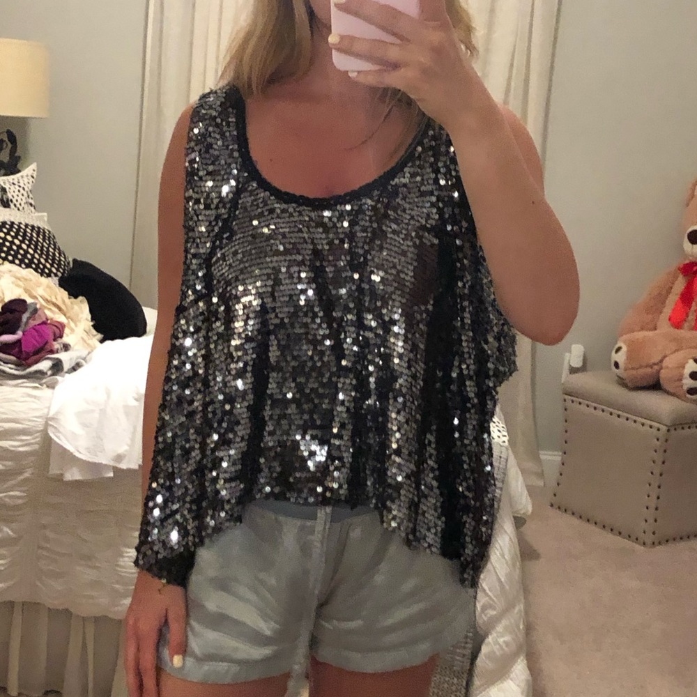 Free People sequin top